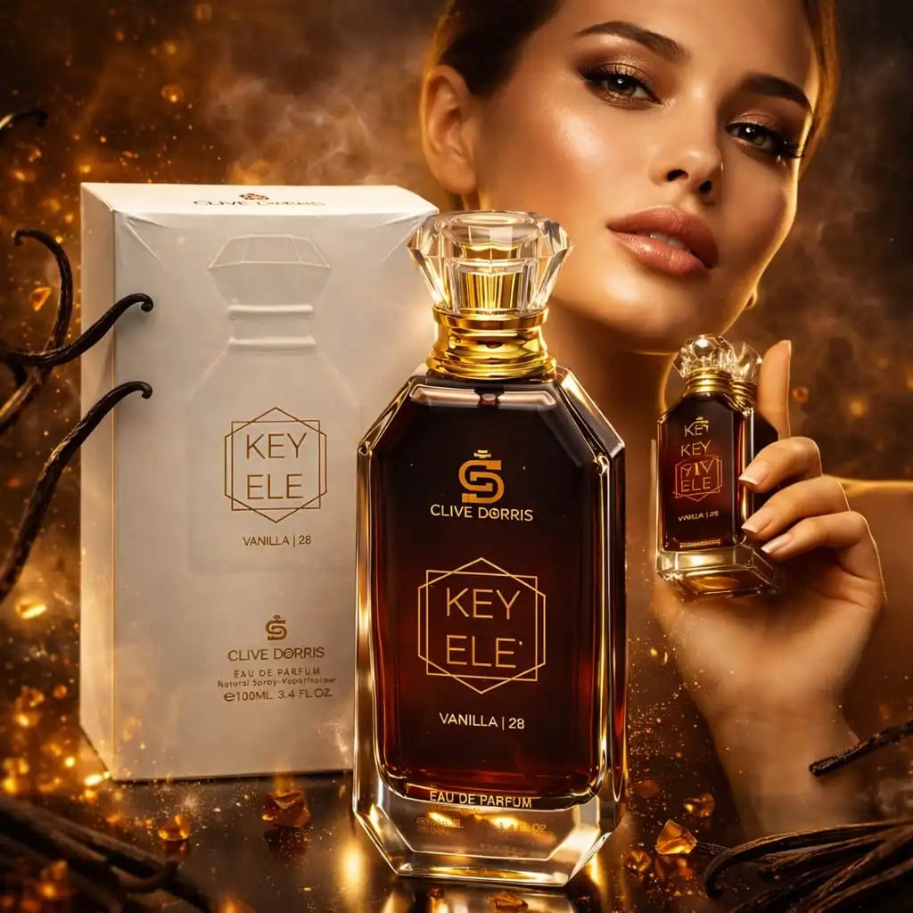 KEY ELE Vanilla 28 – Eau de Parfum Gourmande & Sensuelle 100ML by Clive Dorris